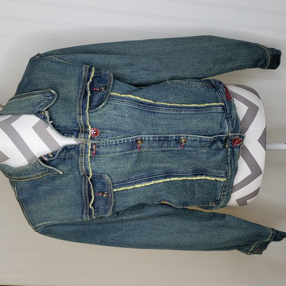 Fiorucci Angels Denim Jacket Size Large
